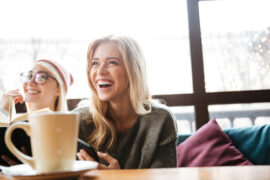 Woman laughing